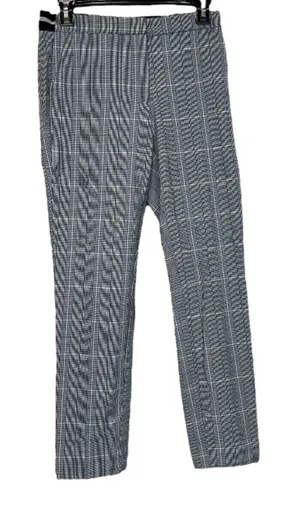 Zara Gray & White Striped High Rise Cropped Pants Size‎ S thumbnail 1