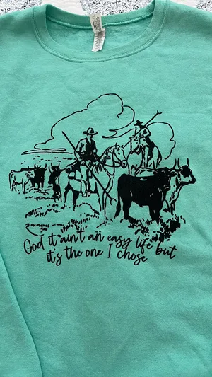 Jerzees Western Graphic Crewneck thumbnail 3