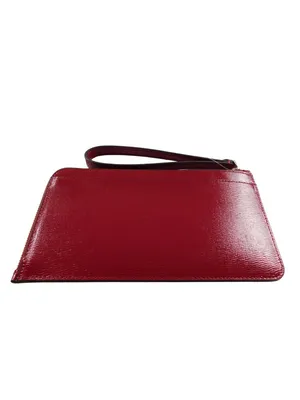 Kate Spade Lucy Red Patent Leather Wristlet Gold Zip Pouch NWT thumbnail 2