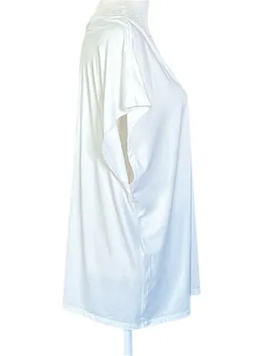 Halara V-Neck Dolman Sleeve Relaxed Lightweight T-Shirt White Size Large thumbnail 3