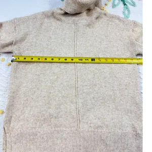 Gypsy Cloud Turtleneck Sweater Womens S‎ Beige Tan Long Sleeve Knit Pullover thumbnail 4