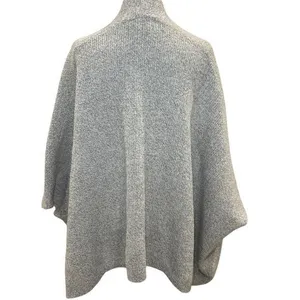 Ann Taylor LOFT Gray Oversized Cardigan‎ One Size Pockets thumbnail 3