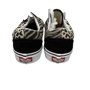 Vans Old Skool Animal Print Mix Black Leopard Zebra Low‎ Top Sneakers Womens 7.5 thumbnail 4