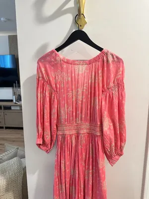 FREE PEOPLE Golden Hour Maxi in Electropop Combo Size Medium thumbnail 9