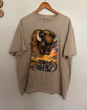 Follow your spirit graphic tee Brown Size XL thumbnail 1