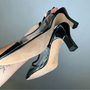 Priori | VTG Vintage Elegant Black Patent Leather High‎ Heels 9.5 thumbnail 3