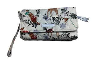 Vera Bradley Holiday Merry Deer Riley Compact‎ Wallet Wristlet Winter Christmas thumbnail 1
