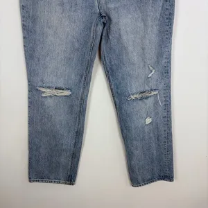 Aritzia Denim Forum The Joni‎ High Rise Loose Light Wash Jeans Size 28/29 Length thumbnail 4