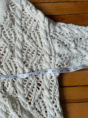 Cable Knit Cardigan Coquette‎ Comfortable Cozy Stretch Bohemian Beach Resortwear thumbnail 6