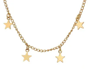 Gold Star Choker Necklace thumbnail 1