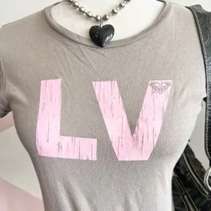 Gray Roxy Logo‎ T Shirt Las Vegas Vintage Graphic Tee Y2K 2000s Retro Small thumbnail 2