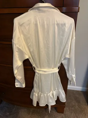 Zara silk button down dress  thumbnail 2