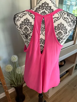 Pink Strappy Racerback size large top thumbnail 4
