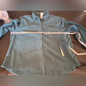 Victoria's Secret PINK polar fleece pajama set in a dark green color size XXL thumbnail 12