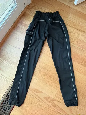 Maniere De Voir Black Reflective Cargo Jogger Pants Size 6 Y2K Techwear thumbnail 6