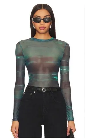 Remi x Revolve Shelley Sheer Long Sleeve Top Women's‎ XXS thumbnail 1