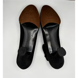 Stuart Weitzman Roz & Sherm Black Suede Mary Jane Pumps Jazz Baby 8.5 M Spain thumbnail 7