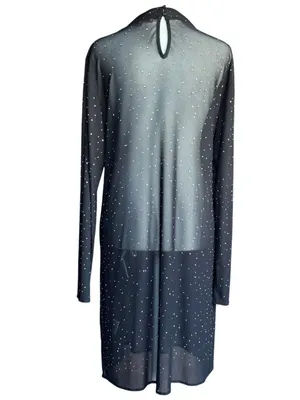 Eva Franco Starlight Long-Sleeve Sheer Tunic Sz L‎ thumbnail 10