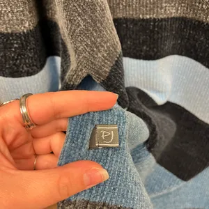 PJ Mark Vintage 90s Blue Chenille Knit Mock Neck Oversized Sweater Y2K Relaxed thumbnail 4