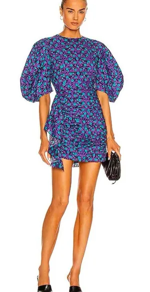 RHODE Pia Dress Purple Size 6 thumbnail 1