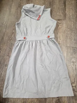 Matilda Jane Secret Fields Gray Beeches Sleeveless Jumper Dress Medium AD16162 thumbnail 1