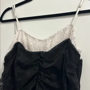 Lush Two Tone Lace Bubble Hem Minidress thumbnail 6