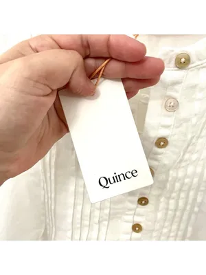 NWT Quince 100% European Linen Sleeveless Swing Dress Size M White Coastal thumbnail 4