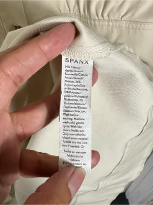 SPANX Stretch Twill‎ Utility Dress Eggshell Button Front Size 1X NEW thumbnail 8