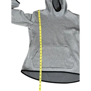 Nike Dri-FIT Hoodie Womens Medium Gray Pullover Athletic Sweatshirt thumbnail 6