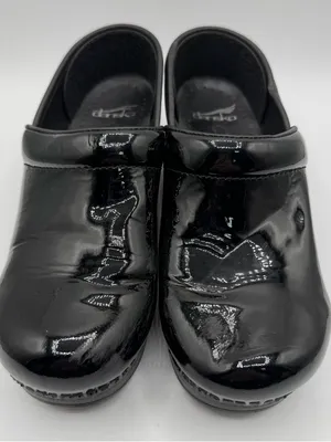 Dansko Balance Black Patent Leather Clogs EU 37 US 6.5-7 Slip On Comfort Shoes thumbnail 2