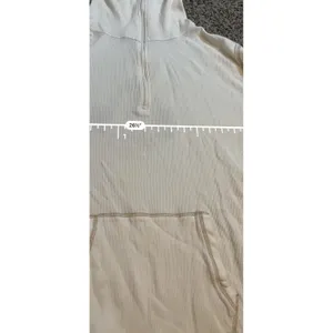 Lauren Ralph Lauren Active Off White Ribbed Quarter‎ Zip Pullover Crest 3X thumbnail 6