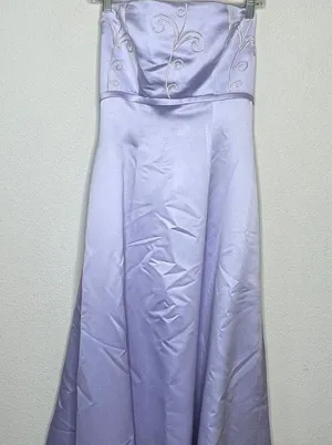 Vintage Amy Lee Hilton Bridal Formal Dress Lavender thumbnail 8