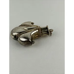 Vintage 3-D Dimensional Silver Fleur de‎ Lis Pendant Steampunk French Goth thumbnail 4