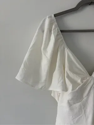 Baltic Born Indie Back Tie Dress Off White Maxi Dress NWT Large thumbnail 4