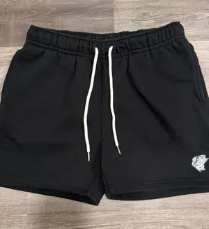 Bass Pro Shops Women’s Black Fleece Shorts Drawstring Logo Loungewear Size L thumbnail 1