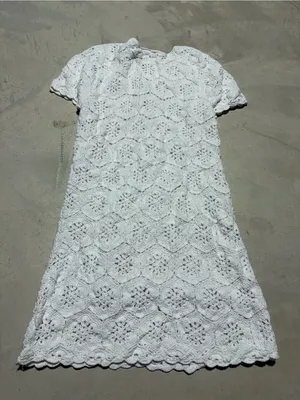 Show Me Your MuMu Palmer fleetwood White Crochet dress medium thumbnail 9