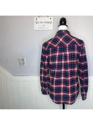 Vintage BDG urban outfitters Plaid Long Sleeve Button Down Shirt thumbnail 6