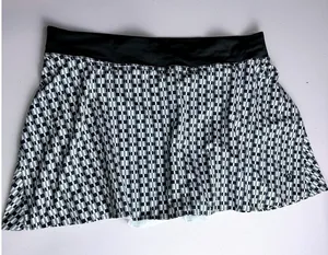 Lululemon‎ Lightweight High-Rise Tennis Skirt Geometric Black Gray 14 thumbnail 1