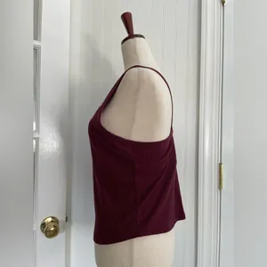 OUTDOOR VOICES SuperForm Rib High Neck Tank Top in Shiraz Size L thumbnail 7
