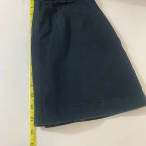 H&M Divided Women's Size 4 Black‎ Denim Mini Skirt Front Zip A-Line High Waisted thumbnail 4