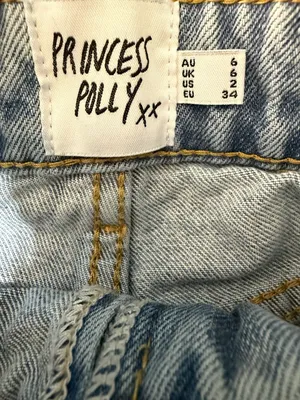 Princess Polly Nickei Denim Skort Light Wash thumbnail 2