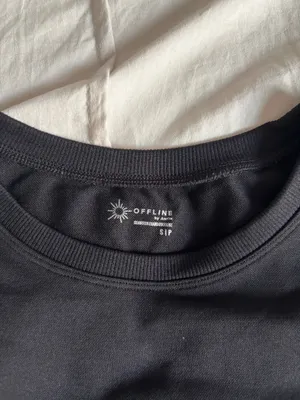 Black Aerie Long Sleeve Athletic Top thumbnail 3