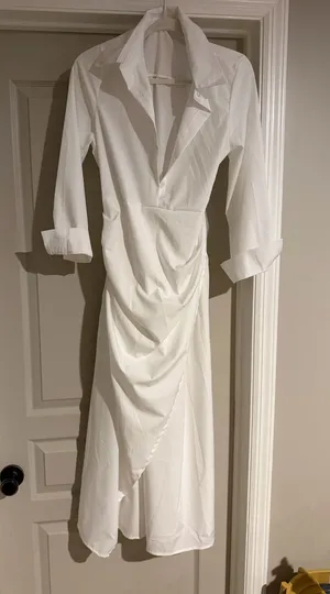 White T-shirt dress thumbnail 1