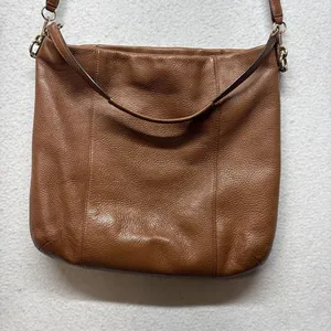 Coach Brown Pebbled Leather Madison Isabelle Hobo Bag Purse Shoulder Crossbody thumbnail 10