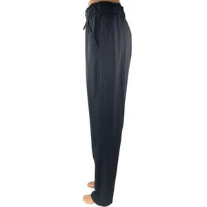 Lululemon Black Elastic Waist Straight Leg Activewear Paperbag Trousers Pants 8 thumbnail 2