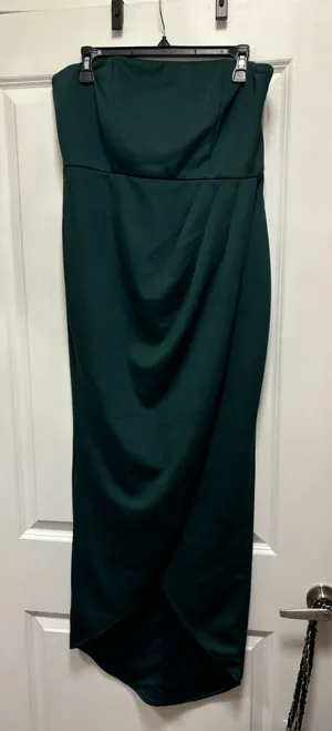 green formal dress thumbnail 1