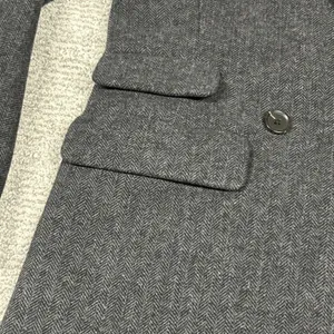 Abercrombie & Fitch Pea Coat Womens Small Wool Blend Herringbone Double Breasted thumbnail 4