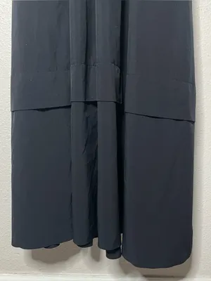Athleta Black Elation V Neck Hybrid Midi Dress Athleisure Casual thumbnail 7