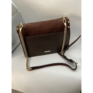 Rebecca Minkoff Crossbody Bag Women Small Brown Suede Studded Purse thumbnail 9
