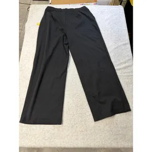 Members Mark Womens Wide Leg Trouser Pants‎ Black High Rise Soft Knit Size M NEW thumbnail 5